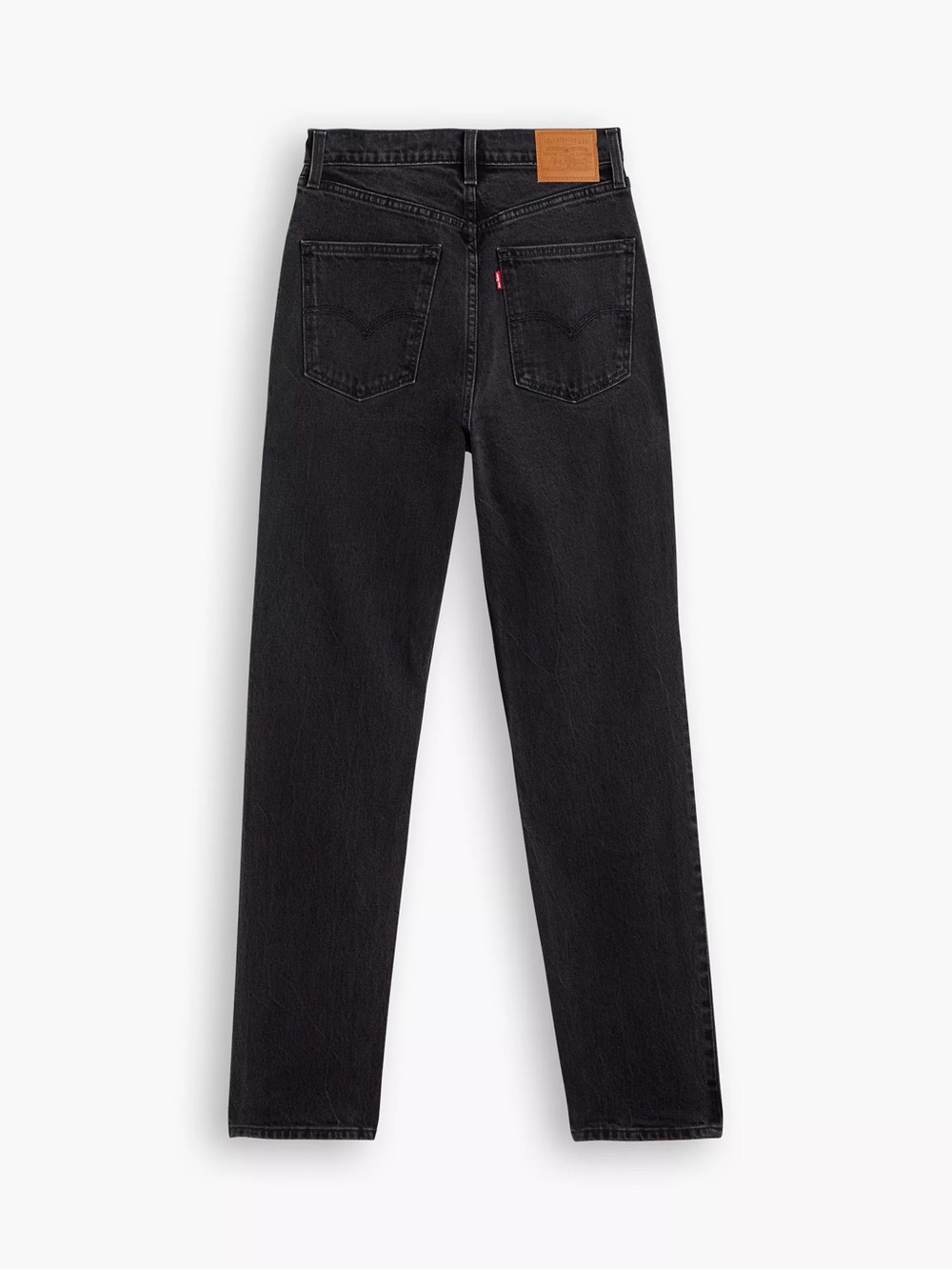 Levi's 70s High-Rise slim Straight Jeans in Black Wash - Picture 2 of 8